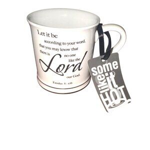 Inspirational Christian Ceramic Mug With Bible Verse Exodus 8:10b Let It Be Micr